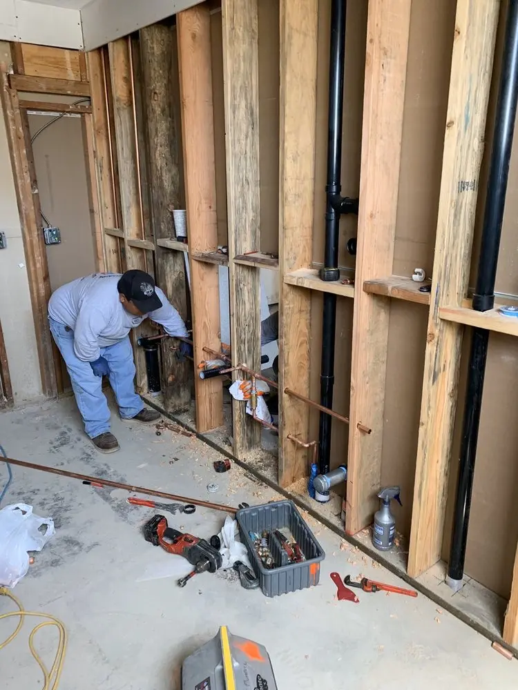 Commercial rough-in plumbing for Water Heater Replacement in Fitchburg